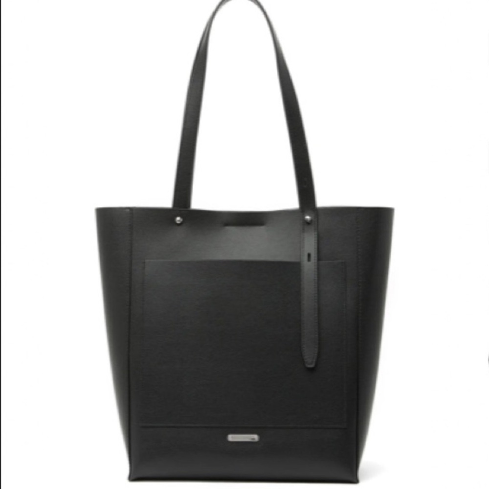 Rebecca Minkoff Black Leather Structured Tote